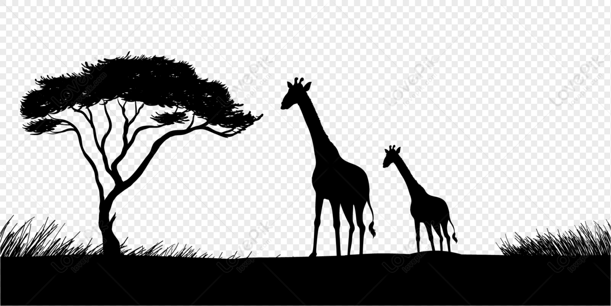 Detail Giraffe Silhouette Png Nomer 36