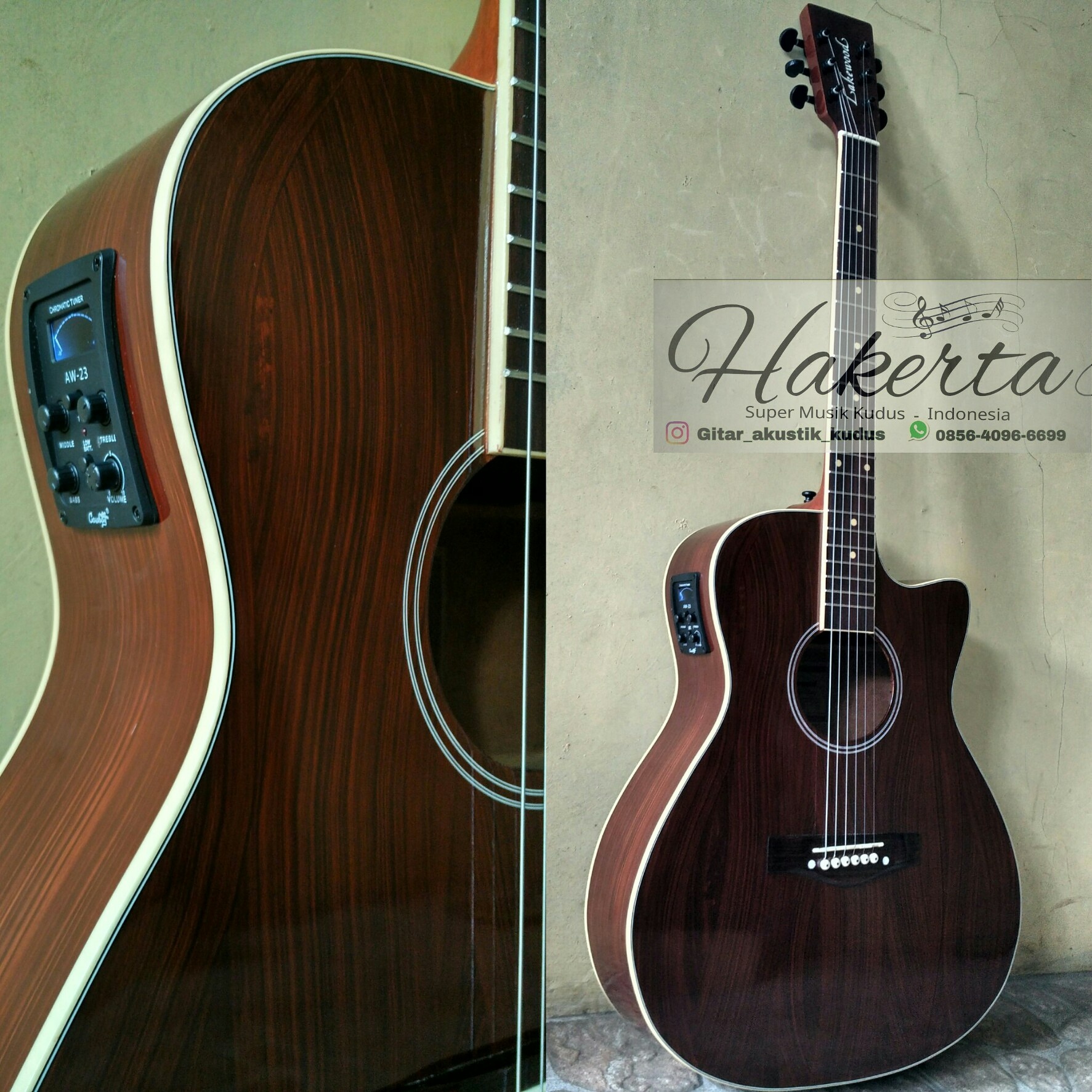 Detail Gitar Akustik Custom Nomer 42