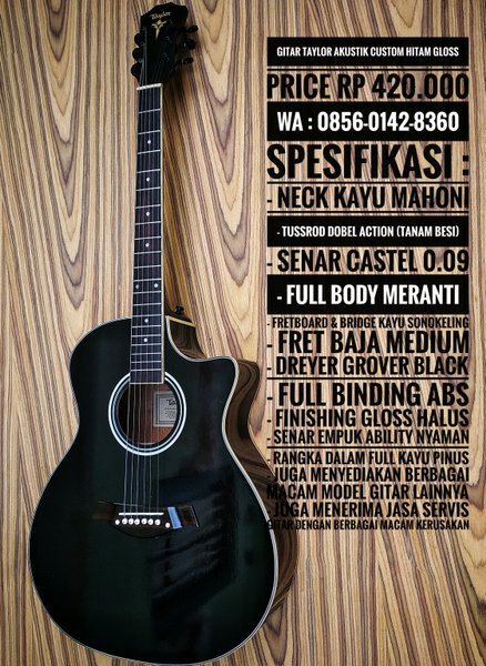 Detail Gitar Akustik Custom Nomer 50