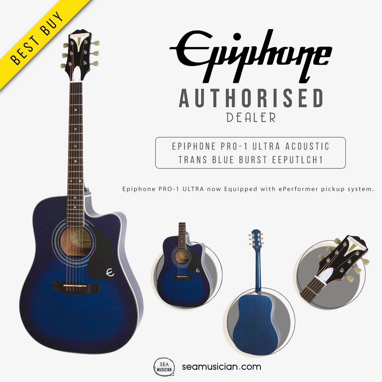 Detail Gitar Akustik Epiphone Pro 1 Nomer 29