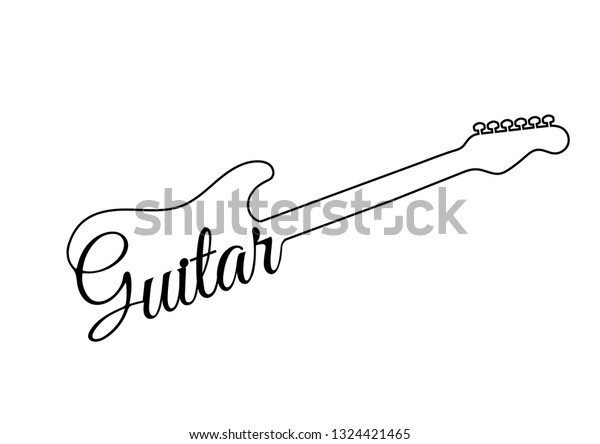 Detail Gitar Hitam Putih Nomer 29