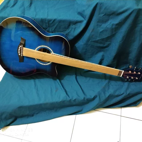 Detail Gitar Warna Biru Nomer 50