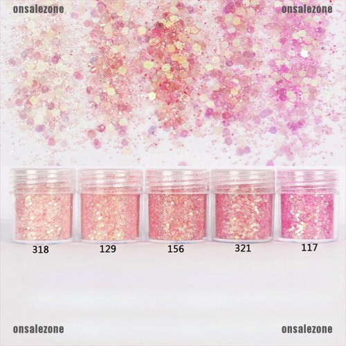 Detail Glitter Warna Pink Nomer 30