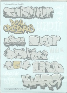 Detail 28mm Graffiti Decals Nomer 31