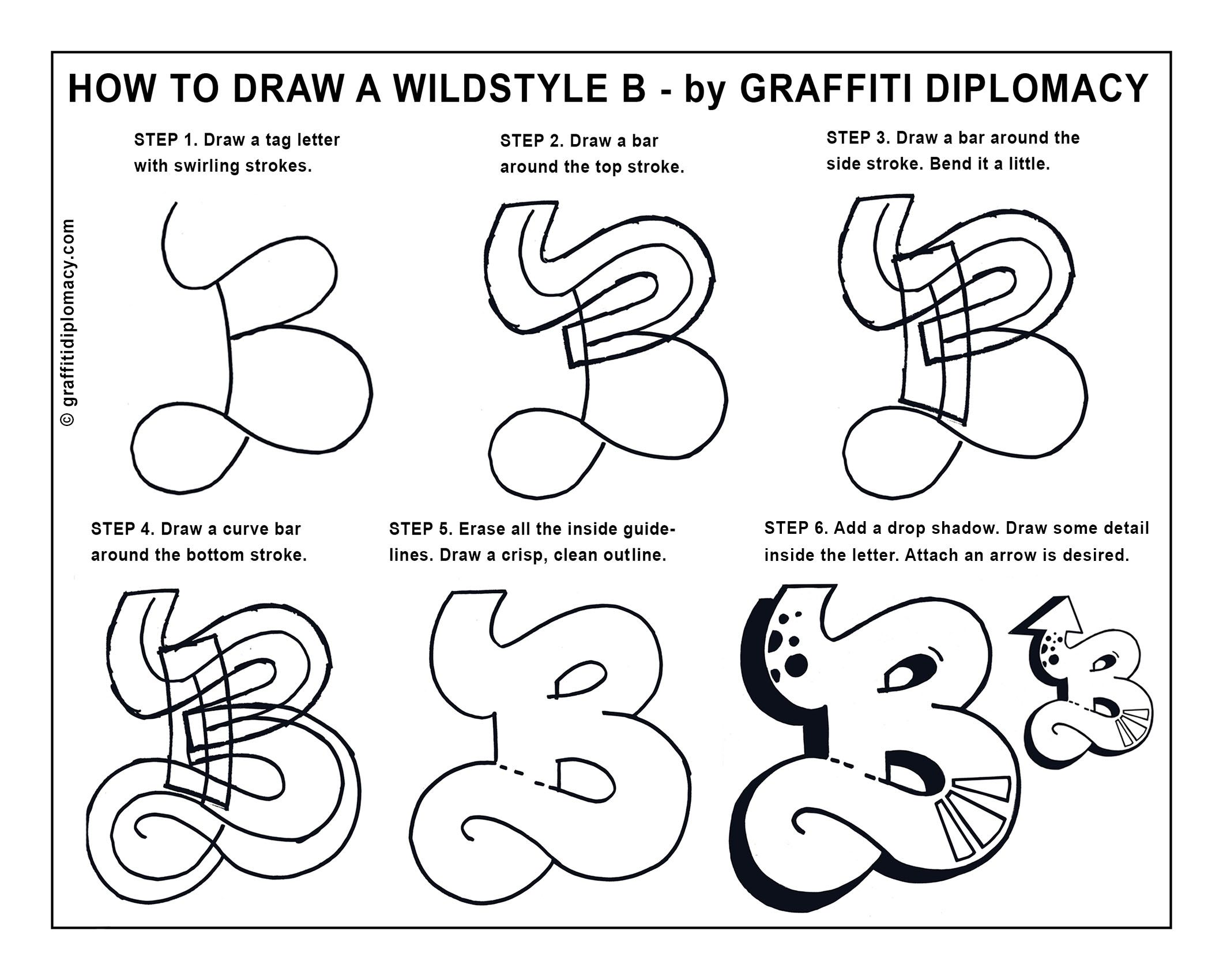 Detail 3 Lines Graffiti Nomer 8