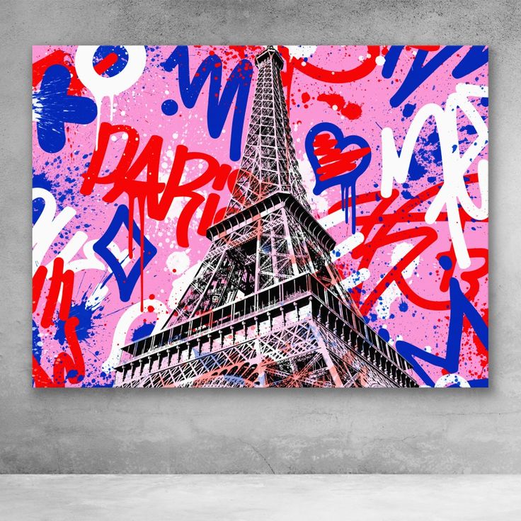 Detail 3d Eiffel Tower Graffiti Nomer 2