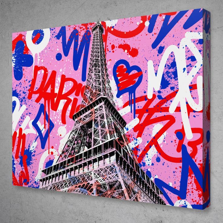 Detail 3d Eiffel Tower Graffiti Nomer 3