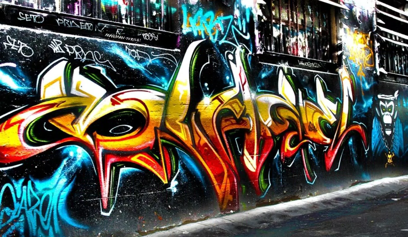 Detail 3d Graffiti Background Nomer 28