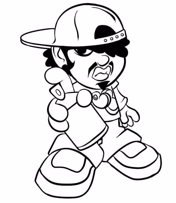 Detail 3d Graffiti Character Nomer 25