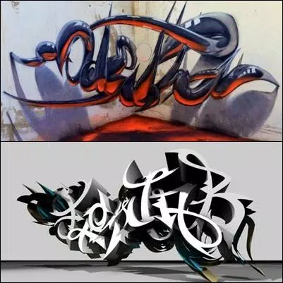 Detail 3d Graffiti Design Nomer 22