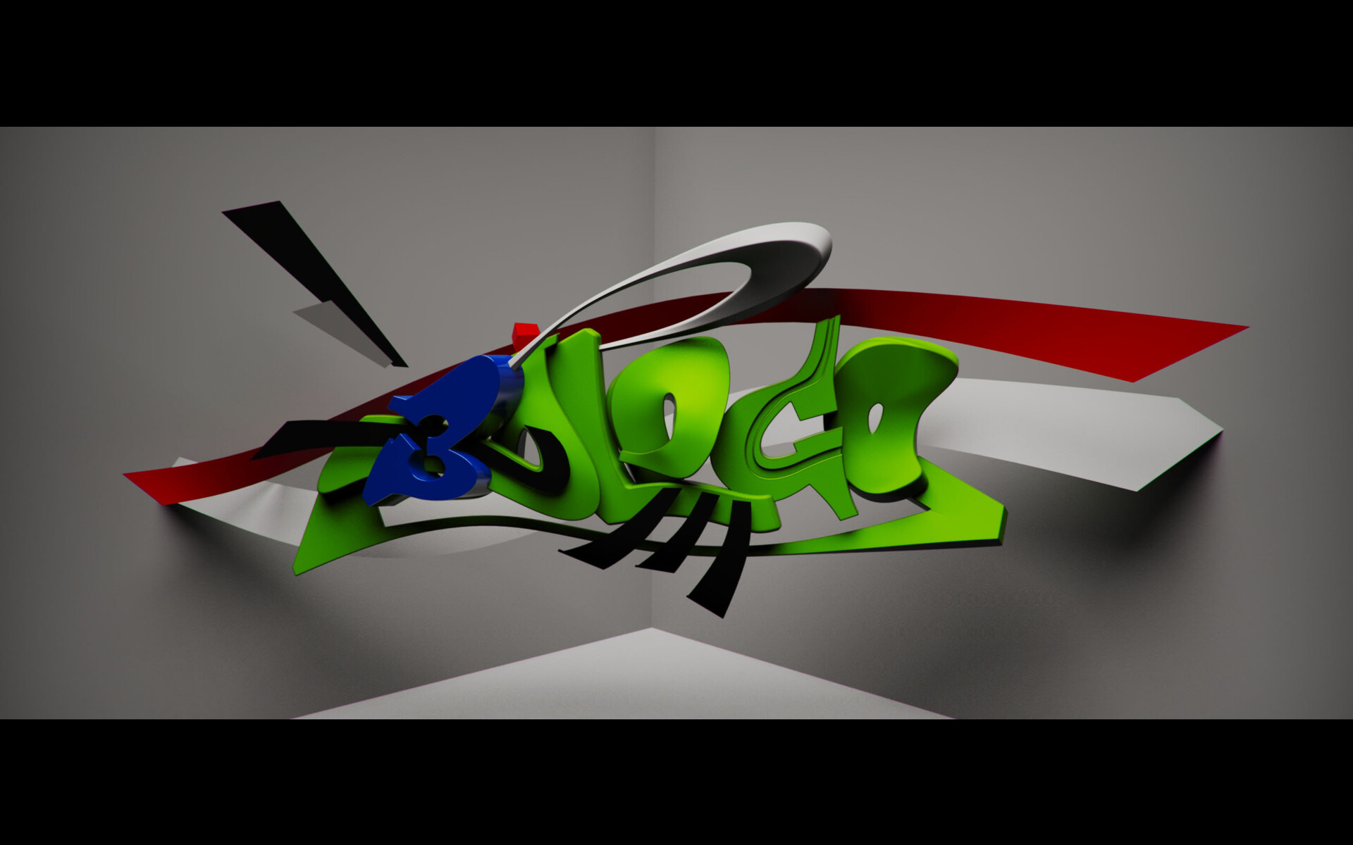 Detail 3d Graffiti Design Nomer 10