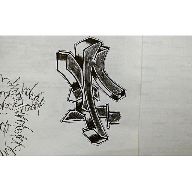 Detail 3d Graffiti Letter F Nomer 14