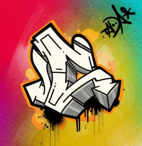 Detail 3d Graffiti Letter F Nomer 38