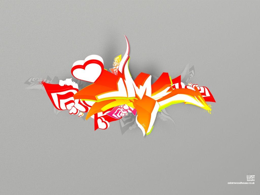 Detail 3d Graffiti Love Wallpapers Nomer 44