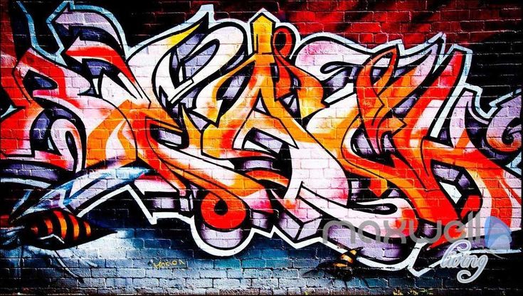 Detail 3d Graffiti Nature Wallpaper Nomer 26