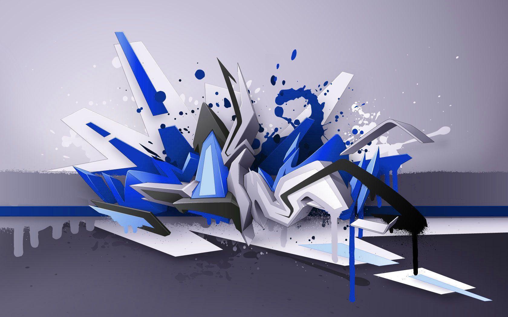 Detail 3d Graffiti Nature Wallpaper Nomer 48