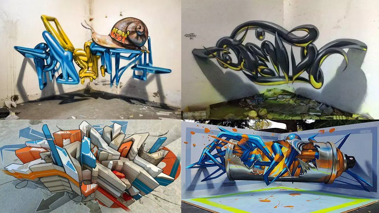 Detail 3d Graffiti Sketches Nomer 45