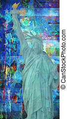 Detail 3d Liberty Statue Graffiti Nomer 20