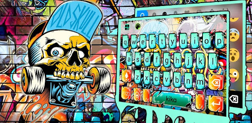 Detail 3d Street Art Graffiti Keyboard Theme Nomer 36