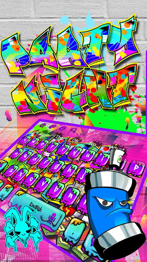 Detail 3d Street Art Graffiti Keyboard Theme Nomer 45