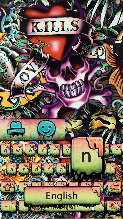 Detail 3d Street Art Graffiti Keyboard Theme Nomer 48