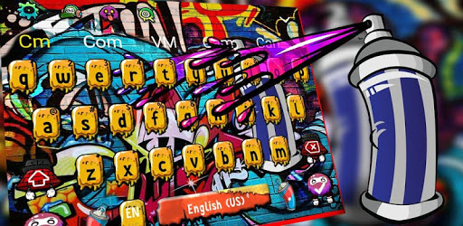 Detail 3d Street Art Graffiti Keyboard Theme Nomer 6