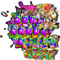 Detail 3d Street Art Graffiti Keyboard Theme Nomer 55