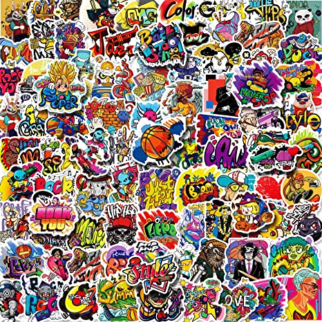 Detail 50 Pcs Colorful Random Sticker Mixed Graffiti Wallpaper Nomer 11