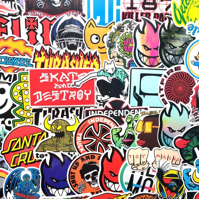 Detail 50 Pcs Colorful Random Sticker Mixed Graffiti Wallpaper Nomer 22