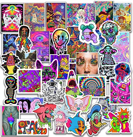 Detail 50 Pcs Colorful Random Sticker Mixed Graffiti Wallpaper Nomer 23