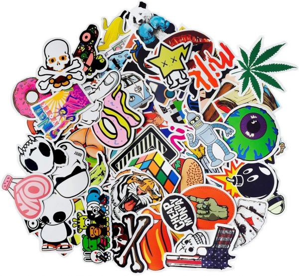 Detail 50 Pcs Colorful Random Sticker Mixed Graffiti Wallpaper Nomer 4