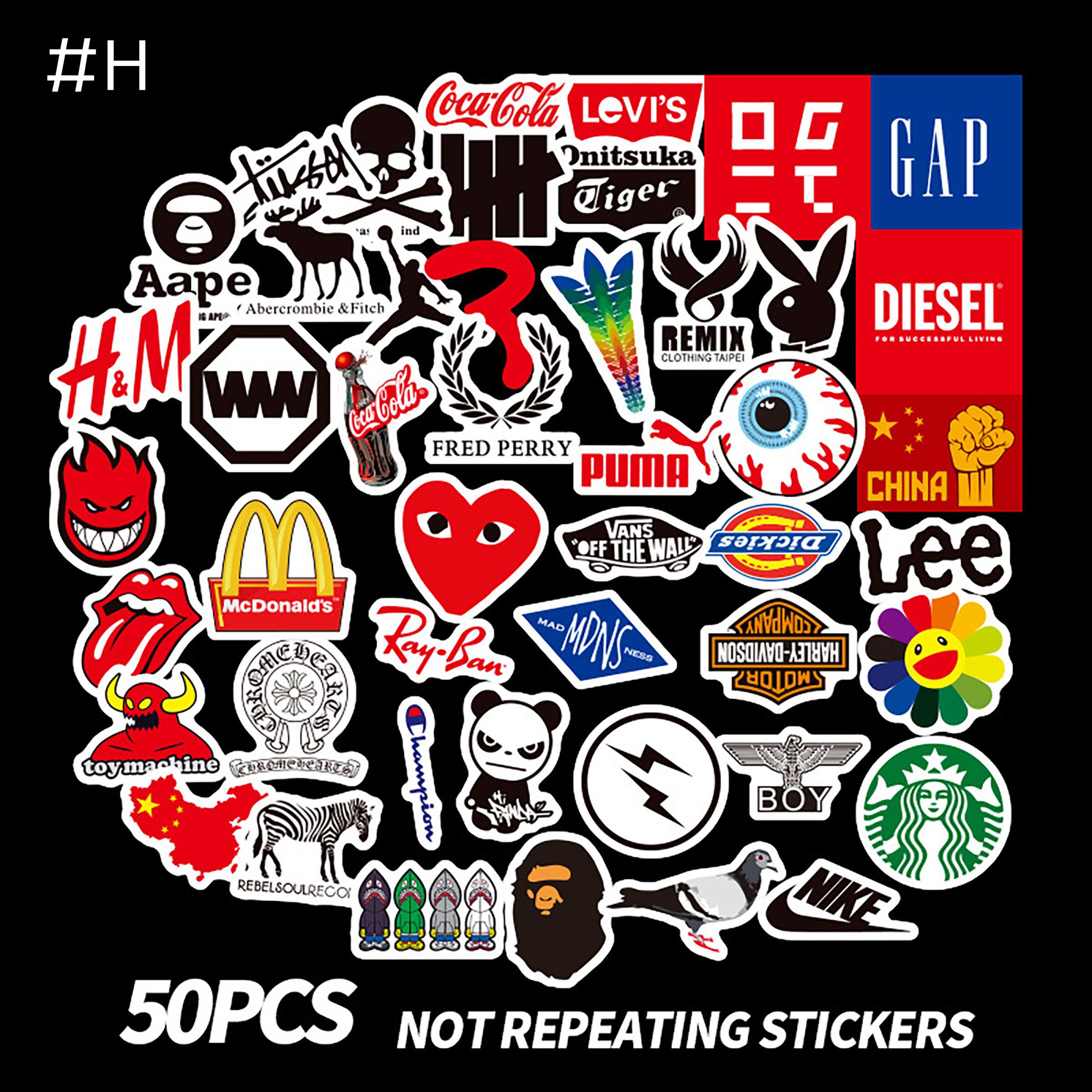 Detail 50 Pcs Colorful Random Sticker Mixed Graffiti Wallpaper Nomer 46