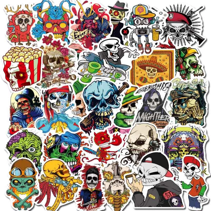 Detail 50pcs Colorful Random Sticker Mixed Graffiti Nomer 41