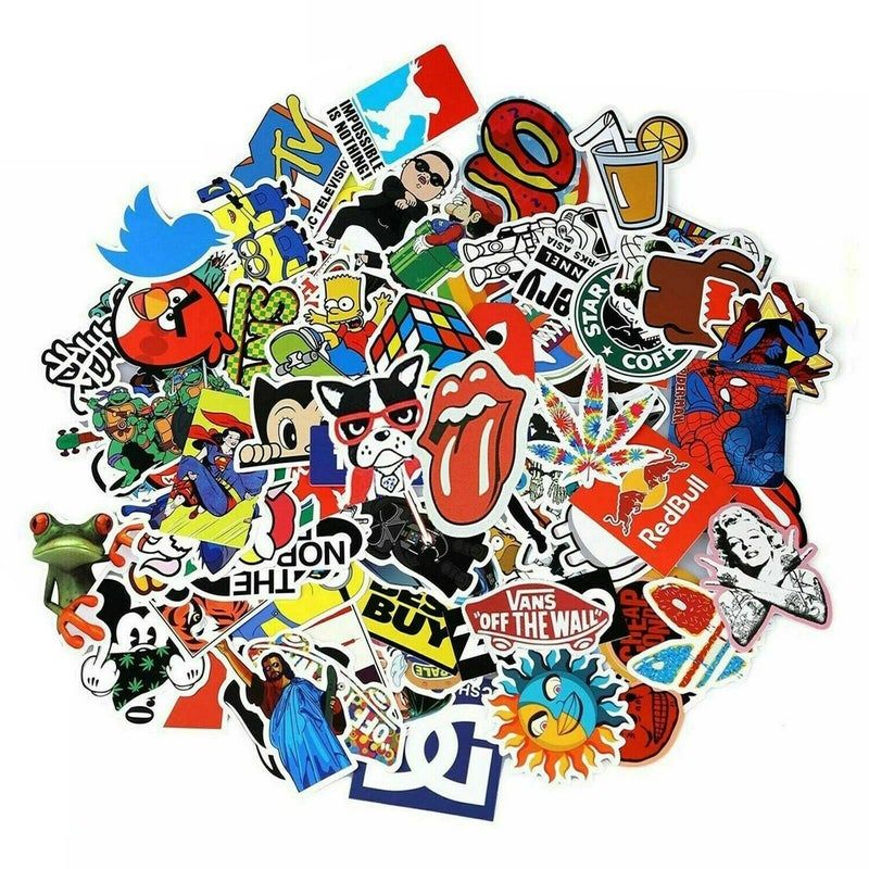 Detail 50pcs Colorful Random Sticker Mixed Graffiti 4k Nomer 49