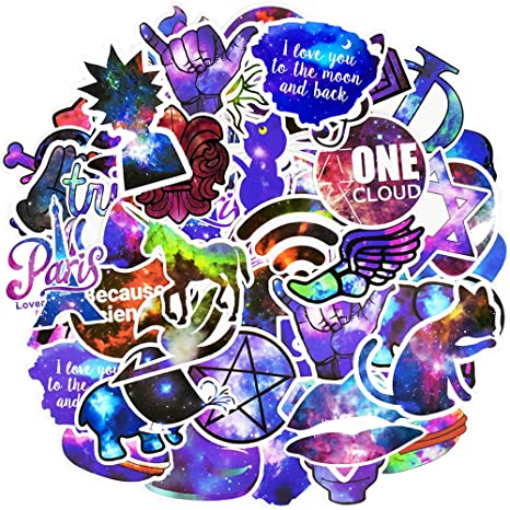 Detail 50pcs Colorful Random Sticker Mixed Graffiti Walpaper Nomer 21