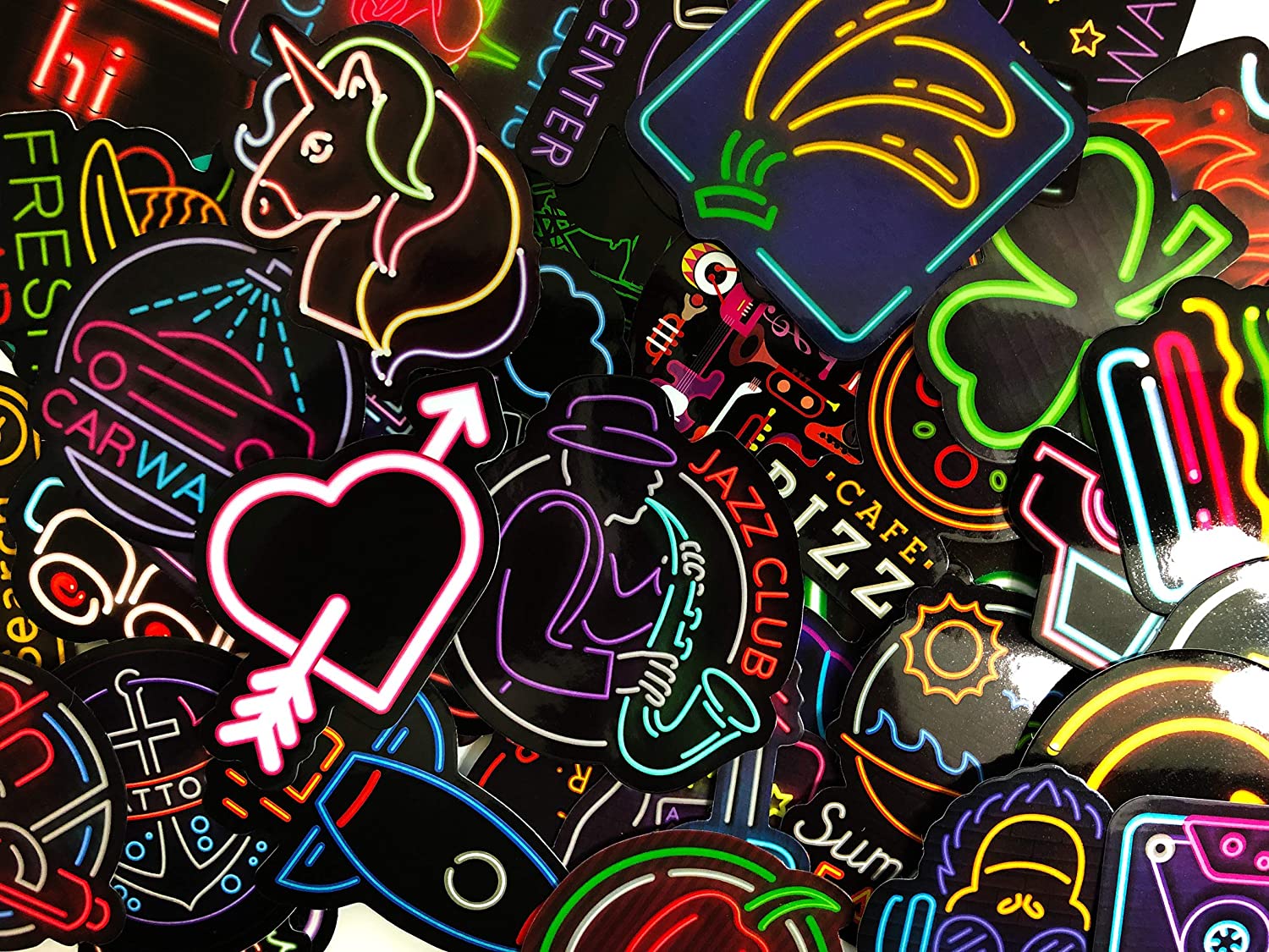 Detail 50pcs Colorful Random Sticker Mixed Graffiti Walpaper Nomer 4