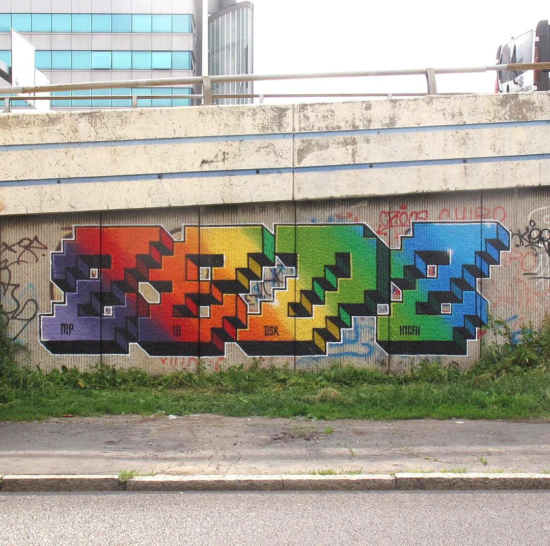 Detail 8 Bit City Graffiti Nomer 20