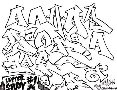 Detail A Graffiti Style Nomer 3