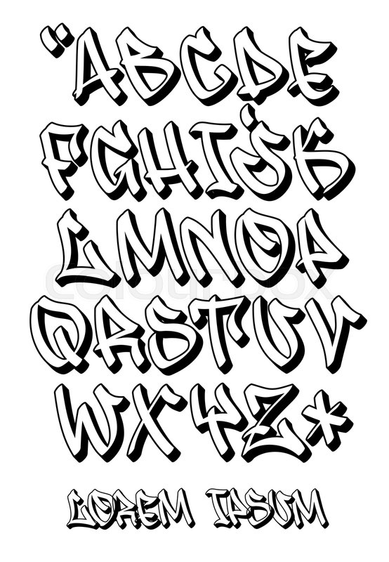 Detail Abc Graffiti 3d Nomer 12