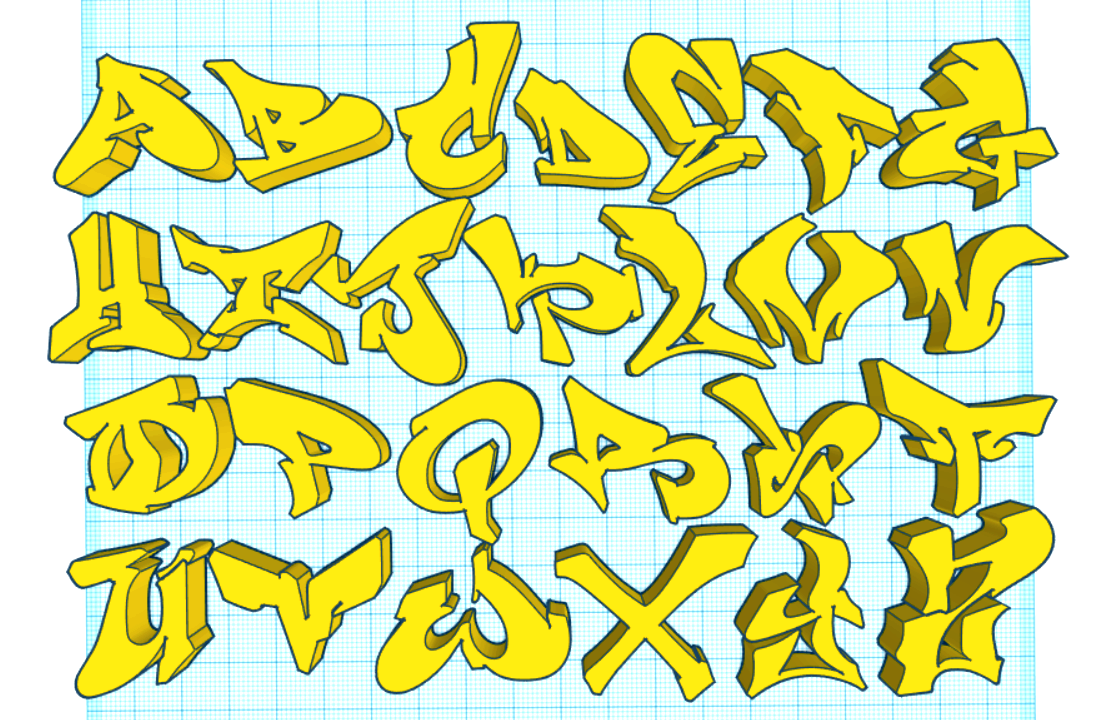 Detail Abc Graffiti 3d Nomer 25