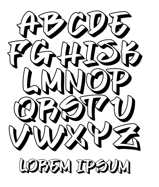 Detail Abc Graffiti 3d Nomer 40