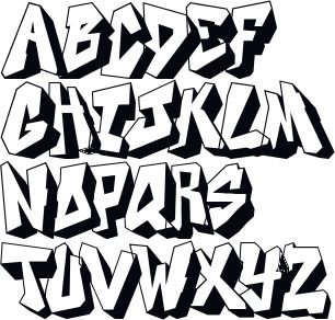 Detail Abc Graffiti Letters Nomer 4