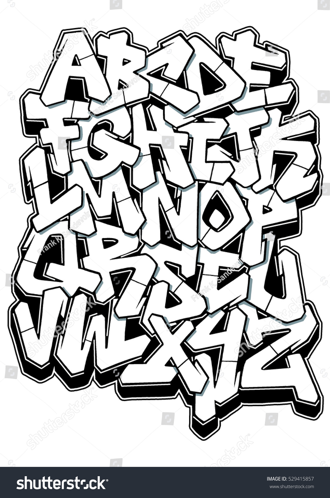 Detail Abjad Graffiti Nomer 20