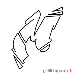 Download Abjad Graffiti A Z Keren Nomer 17