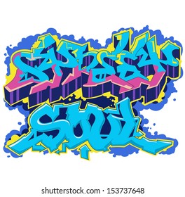 Detail Abjad Graffiti Klasik Nomer 12