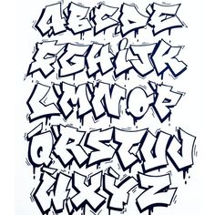 Detail Abjad Graffiti Simple Nomer 24