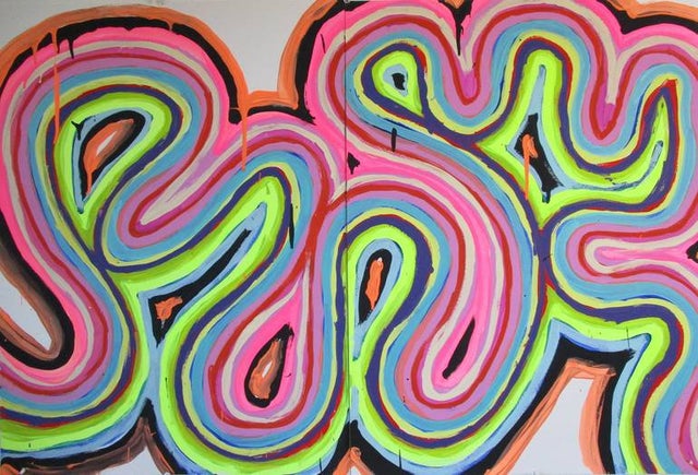 Detail Abstract Art Striping Graffiti Nomer 57