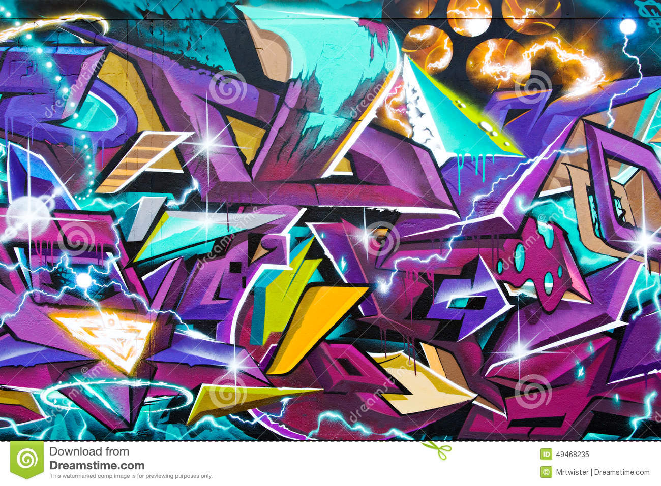 Detail Abstract Graffiti Nomer 23