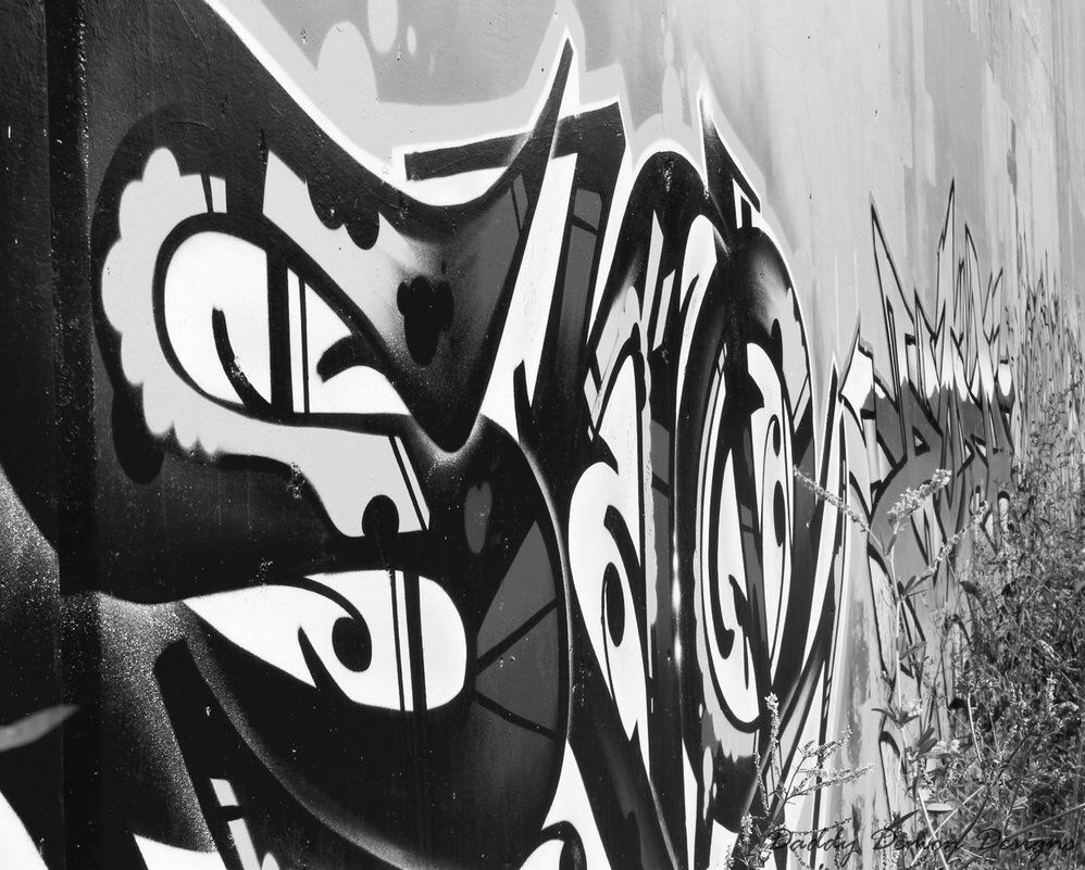 Detail Abstrak Graffiti Hitam Putih Nomer 31