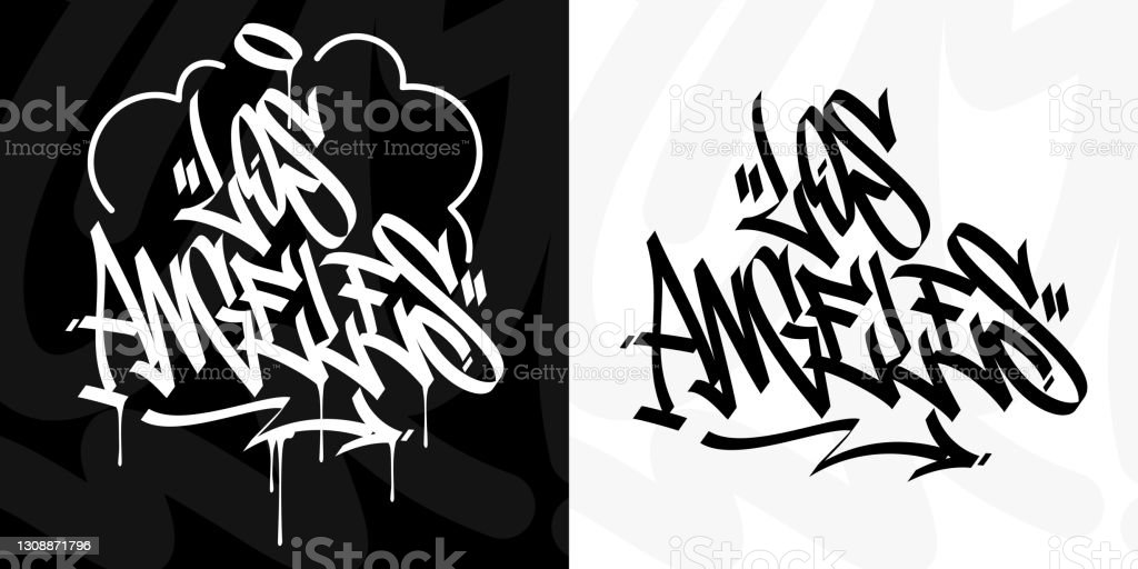 Detail Abstrak Graffiti Hitam Putih Nomer 34